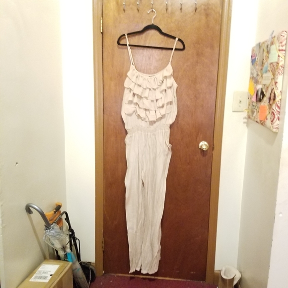 Linen Blend Jumpsuit - Picture 1 of 2